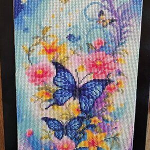 Diamond Art Painting - Butterflies and Flowers